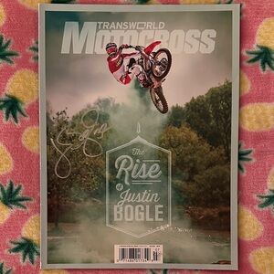 Transworld Motocross Magazine signed by Justin Bogle